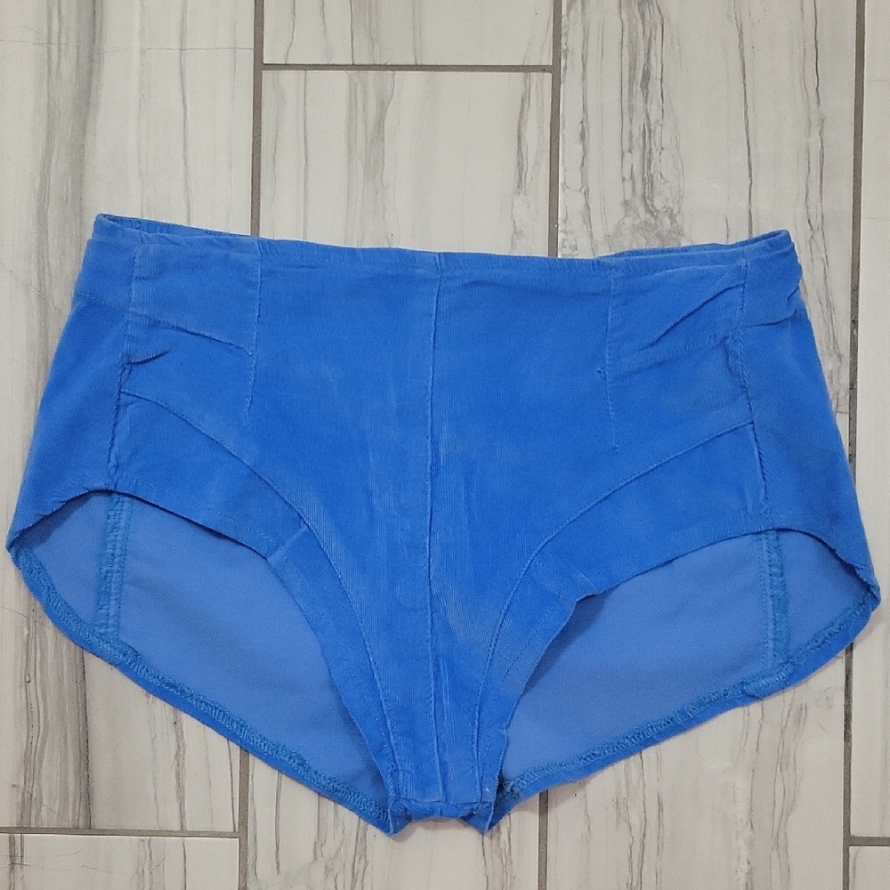 NWOT We The Free Vibrant Blue Micro Shorts